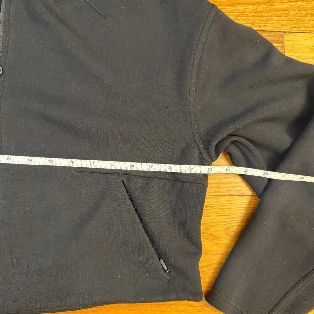 Lululemon Soft Oversized Zip Hoodie Black - Size M/L Cropped Jacket